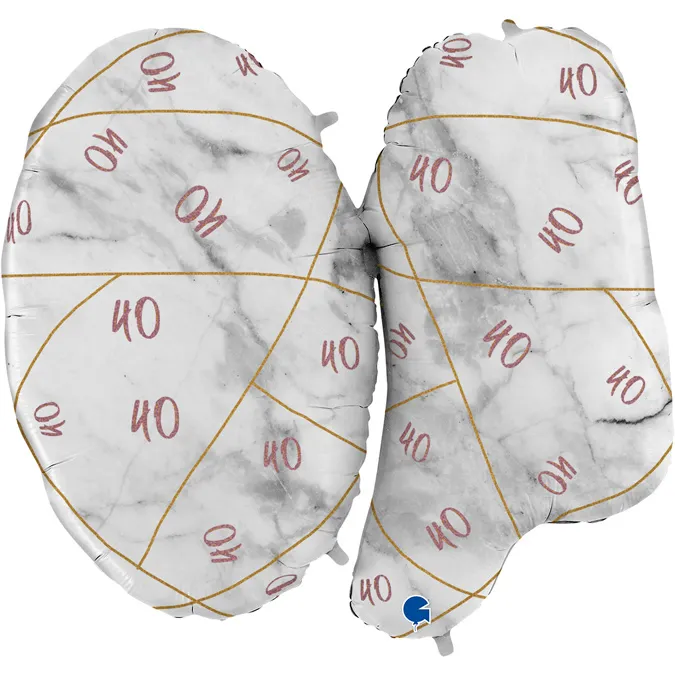 Sempertex-Folie-Betallic-Anagram-Flexmetal-Balloons-Shape-Marble-Number 40 - Rose Gold-.webp