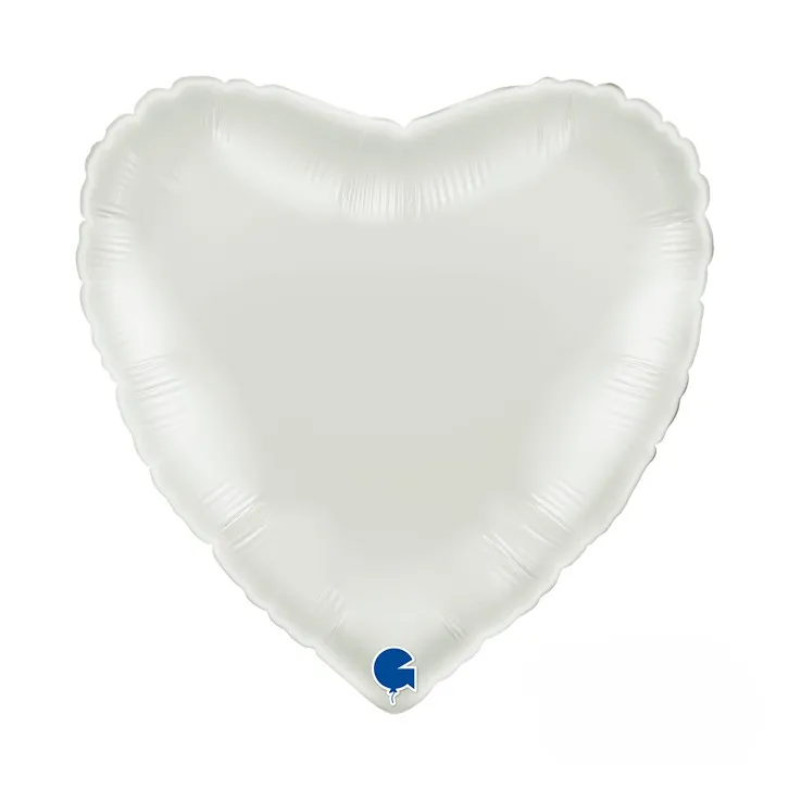 [18018WH-P] Heart White - 18 inch - Grabo