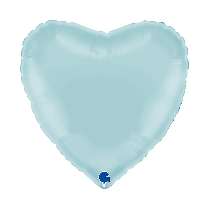 [18021PB-P] Heart Pastel Blue - 18 inch - Grabo