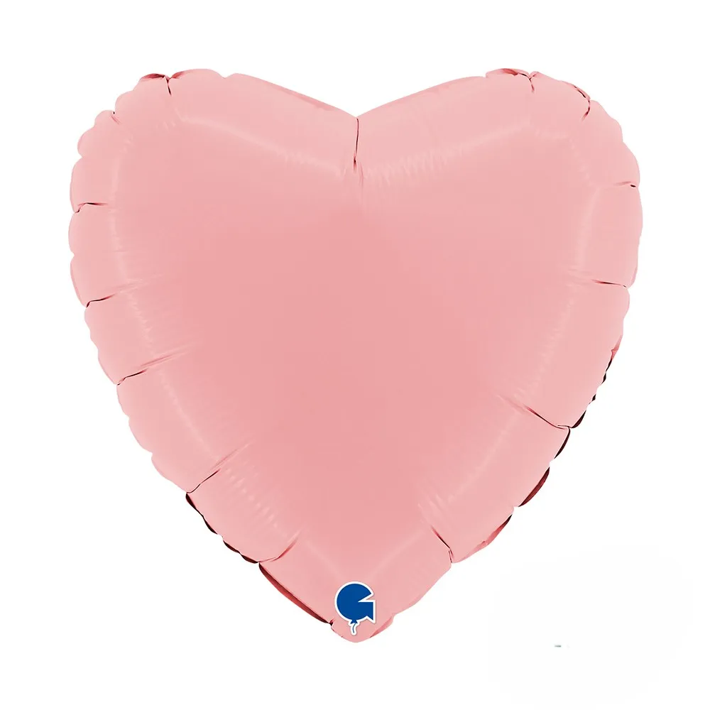 [180M03PK-P] Heart Matte Pink - 18 inch - Grabo