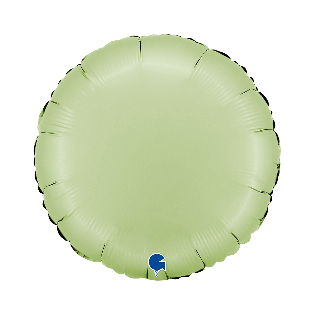 Round Satin Olive Green - 18 inch - Grabo