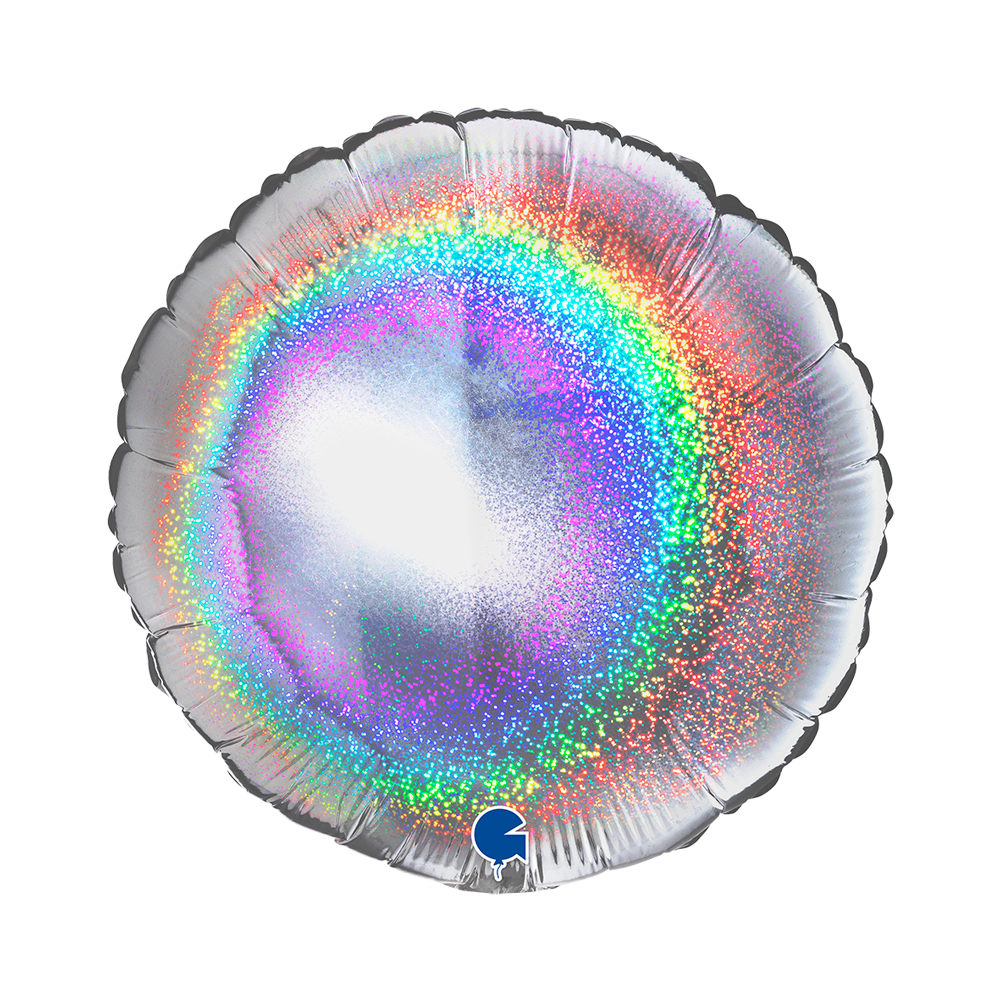 [18169GHS-P] Round Glittering Silver - 18 inch - Grabo