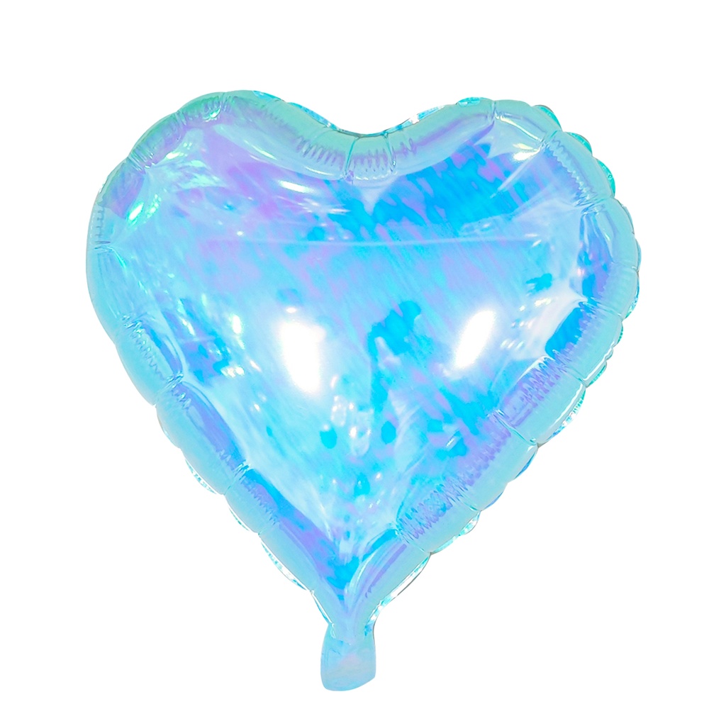 [19012] Heart Ice Crystal Blue - 18 inch