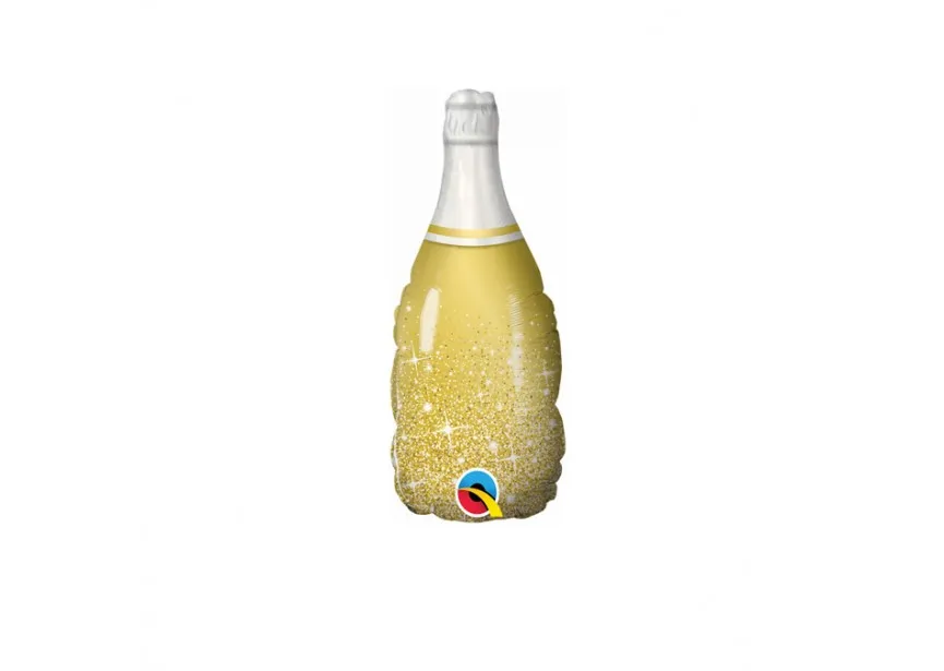 [19711] Gold Bubbly Bottle - 14 inch - Qualatex