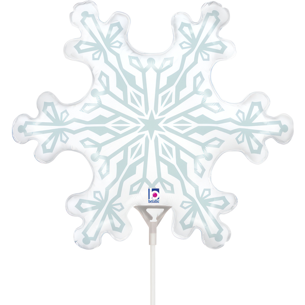 [19730-B10] Snowflake - 14 inch - Betallic - 10 Pcs