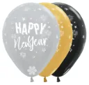 R12 - Happy New Year - Stars - 25 Stuks