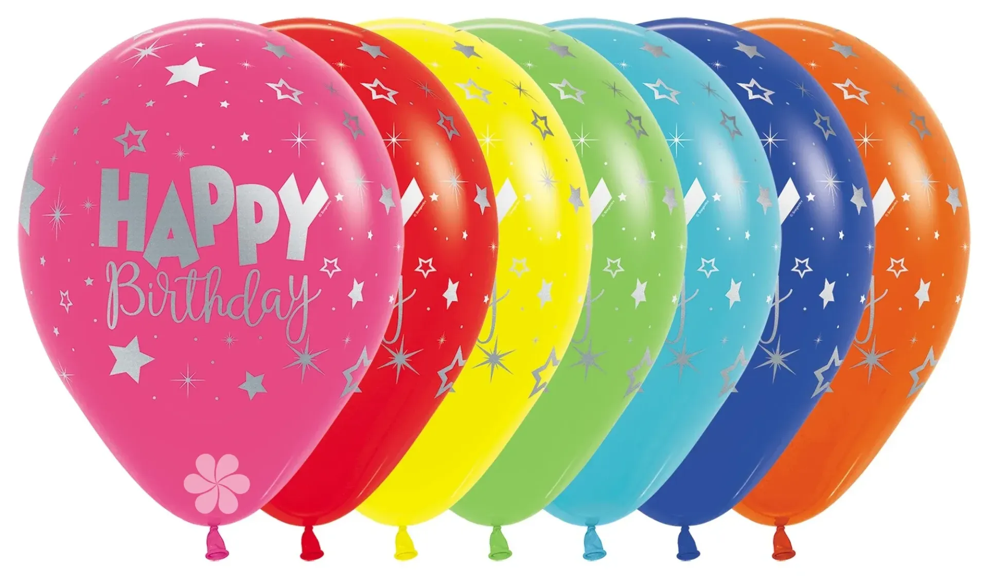 R12 - Happy Birthday - Fantasy - Metallic Ink Silver - 25 St.