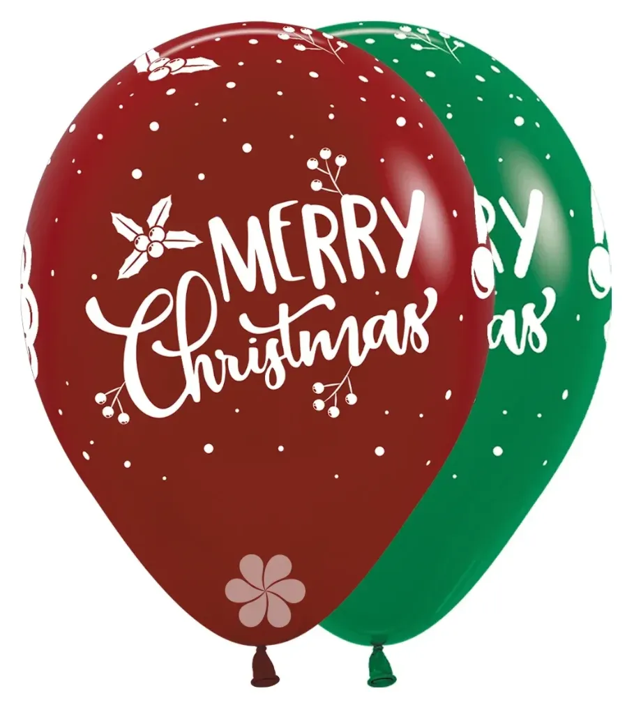 R12 - Merry Christmas - Happy Santa - 25 Stuks