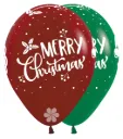 R12 - Merry Christmas - Happy Santa - 25 Stuks