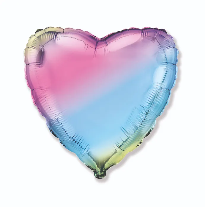 Heart Multicolor - 18 inch - Flex - 5 Pcs