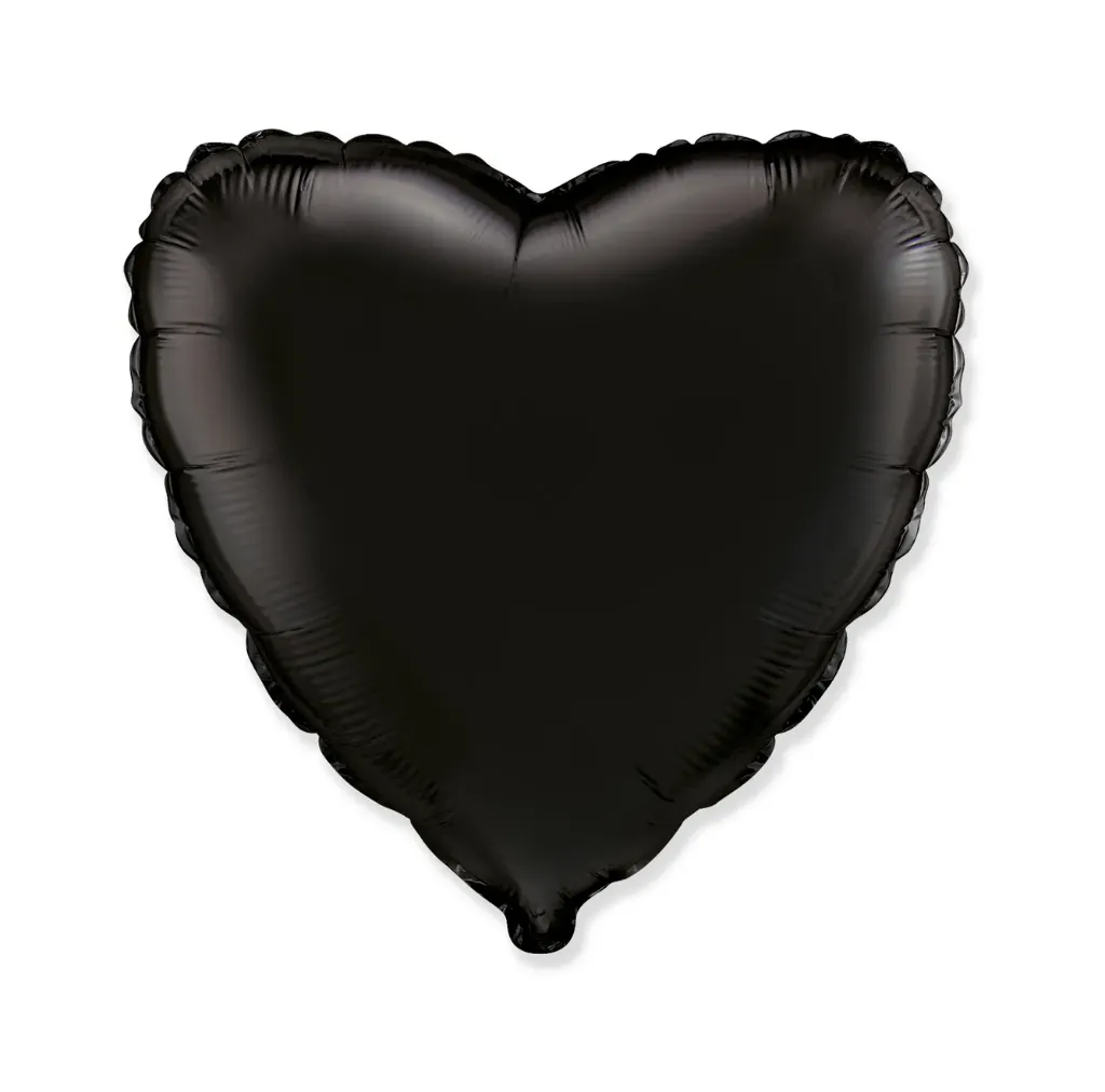 Heart Black - 18 inch - Flex - 10 Stuks