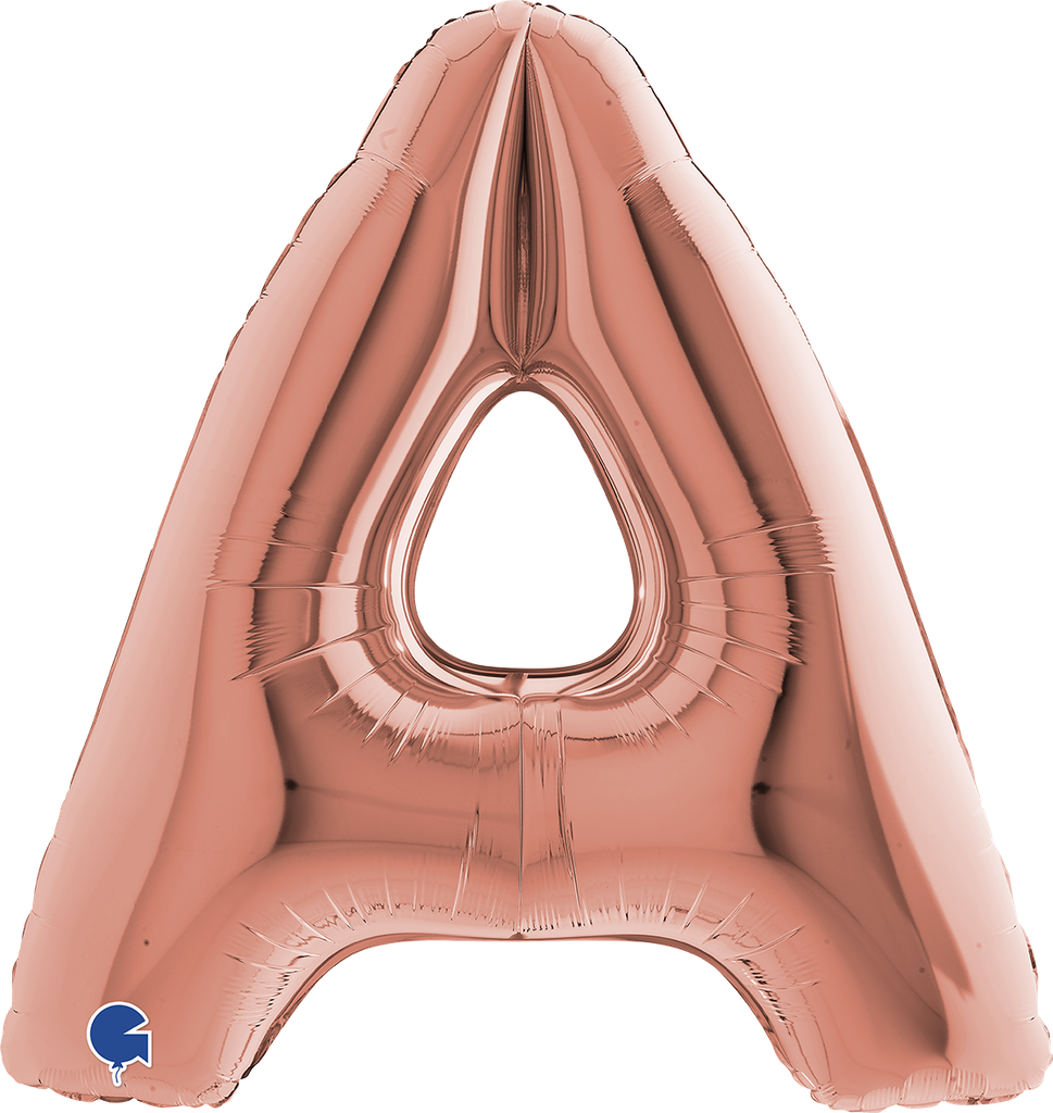 [2023RG-P] Letter A - Rose Gold - 40 inch - Grabo