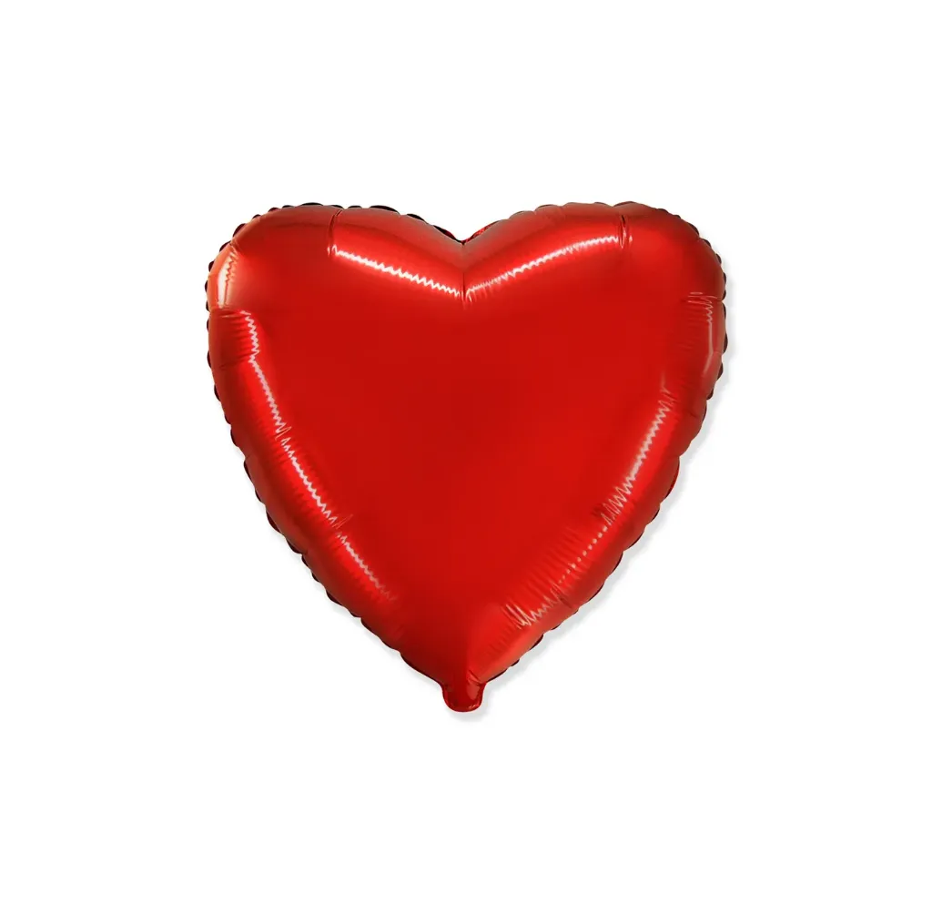 [202500R] Heart Red - 9 inch - Flex - 5 Stuks