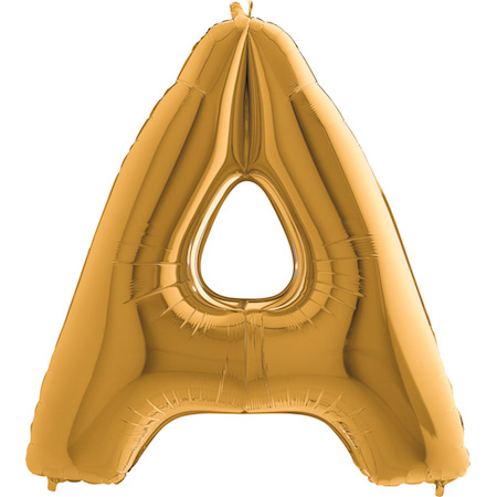 [202G-P] Letter A - Gold - 40 inch - Grabo