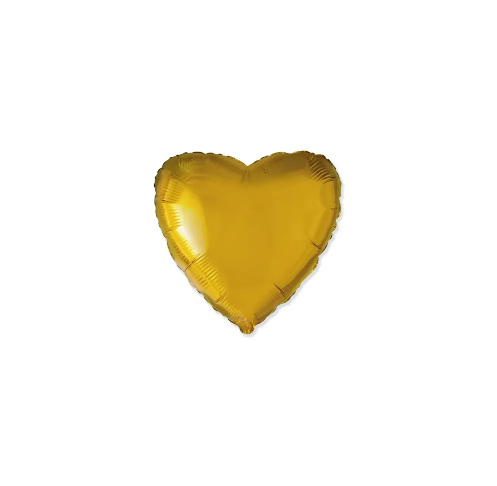 [203500O] Heart Gold - 4 inch - Flex - 5 Pcs