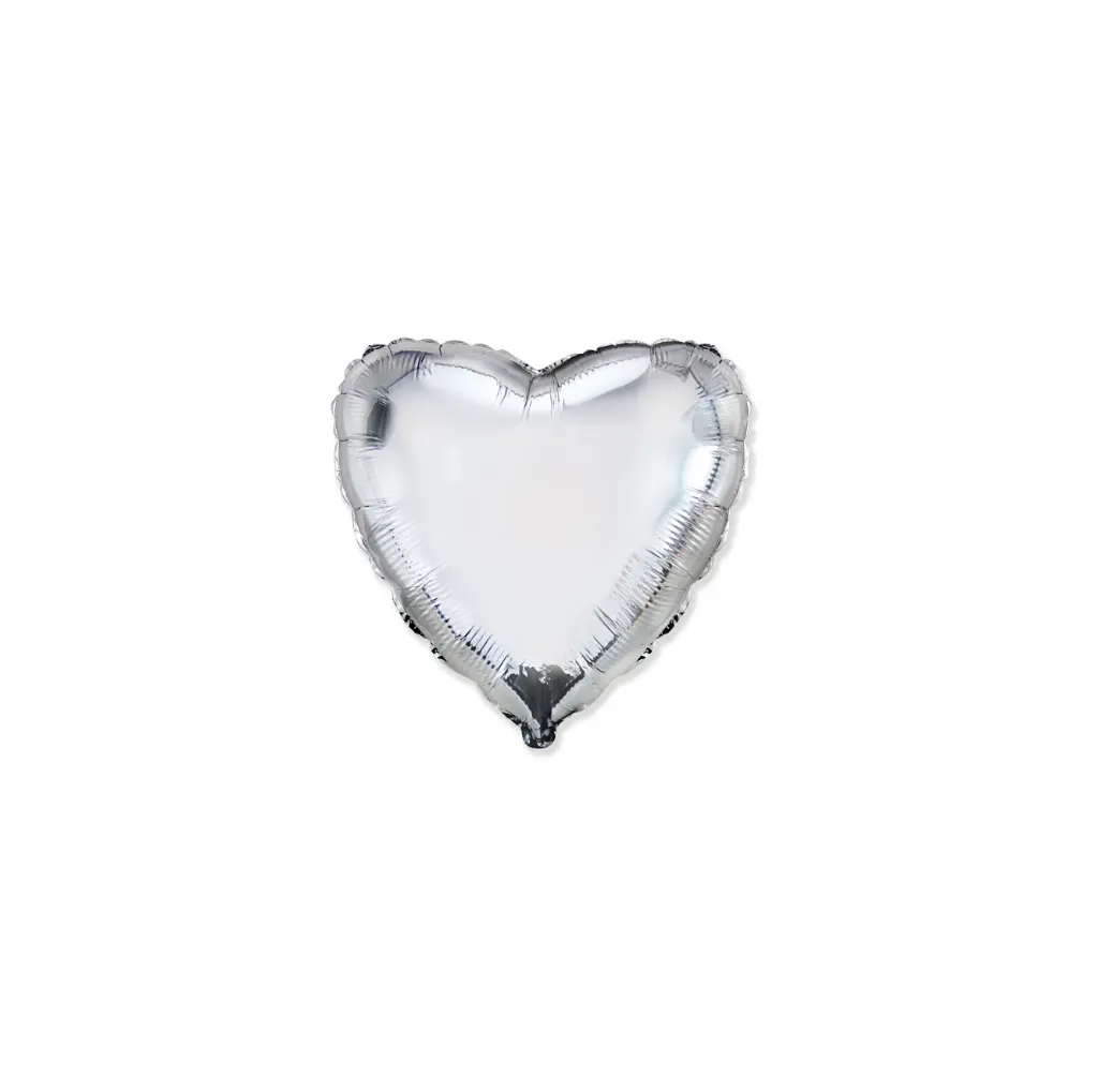 Heart Silver - 4 inch - Flex - 5 Pcs