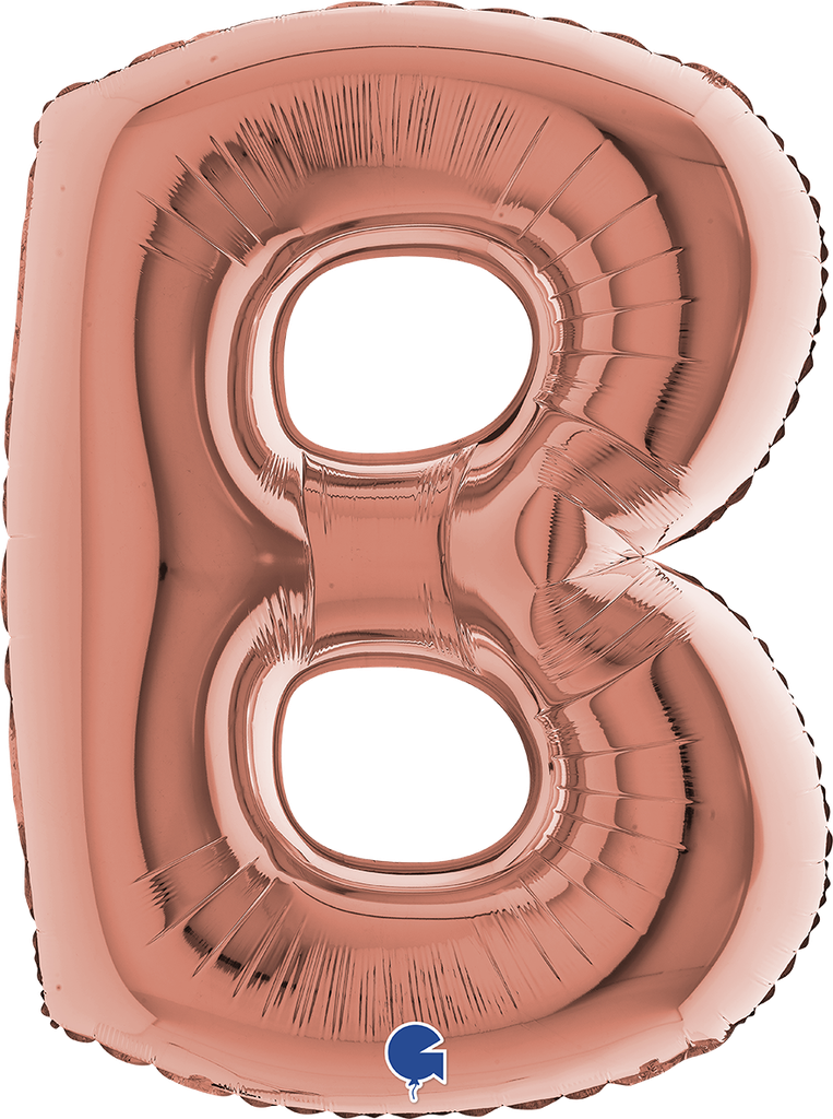 [2123RG-P] Letter B - Rose Gold - 40 inch - Grabo