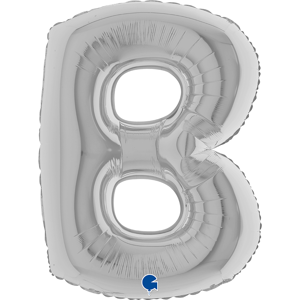 Letter B - Silver - 40 inch - Grabo