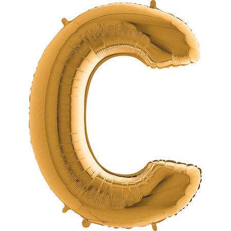 [222G-P] Letter C - Gold - 40 inch - Grabo