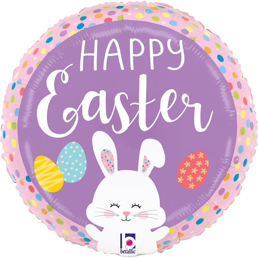 Happy Easter - Bunny Dots - 9 inch - Betallic