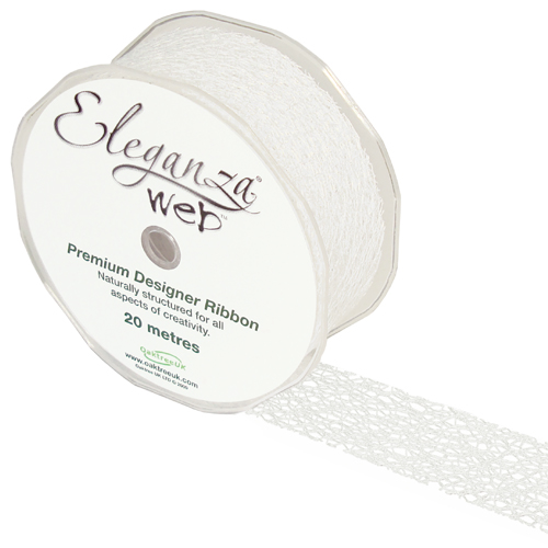 [224481] Web Ribbon - White - 38mm x 20m