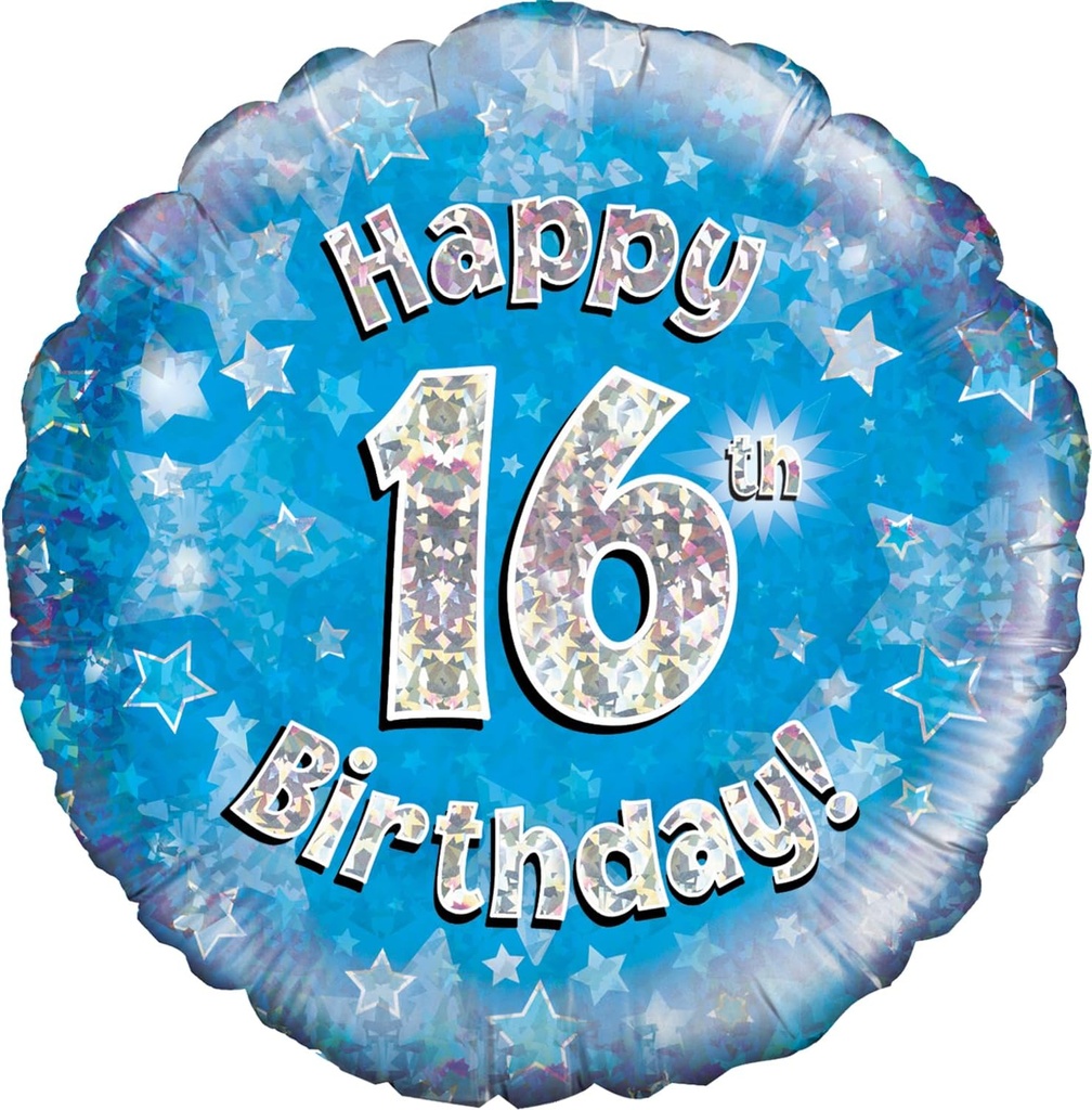 [227963] Happy 16th Birthday - Blue - 18 inch