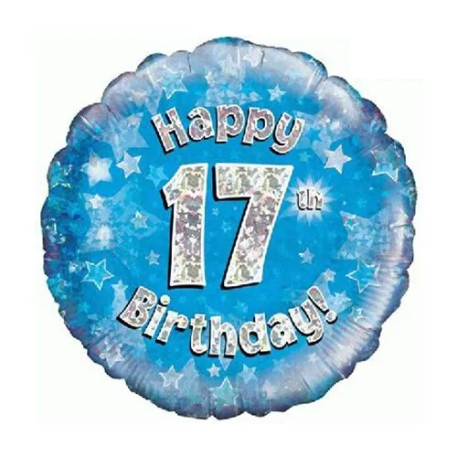 [227970] Happy 17th Birthday - Blue - 18 inch