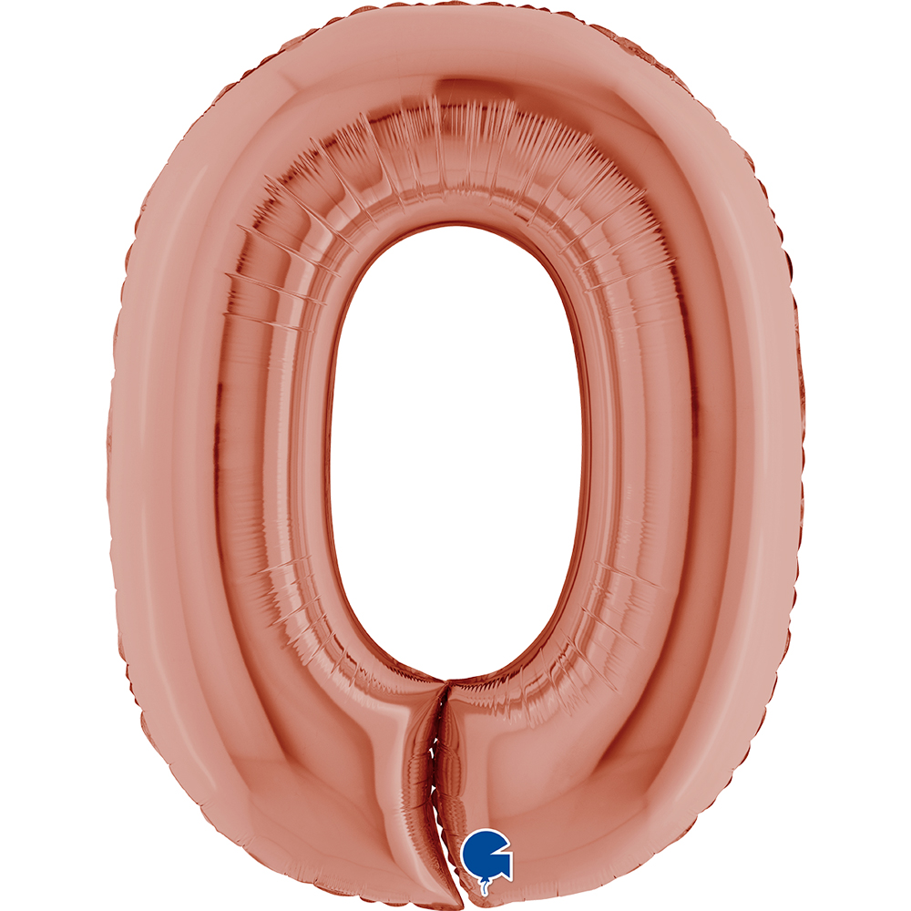 Number 0 - Rose Gold - 40 inch - Grabo