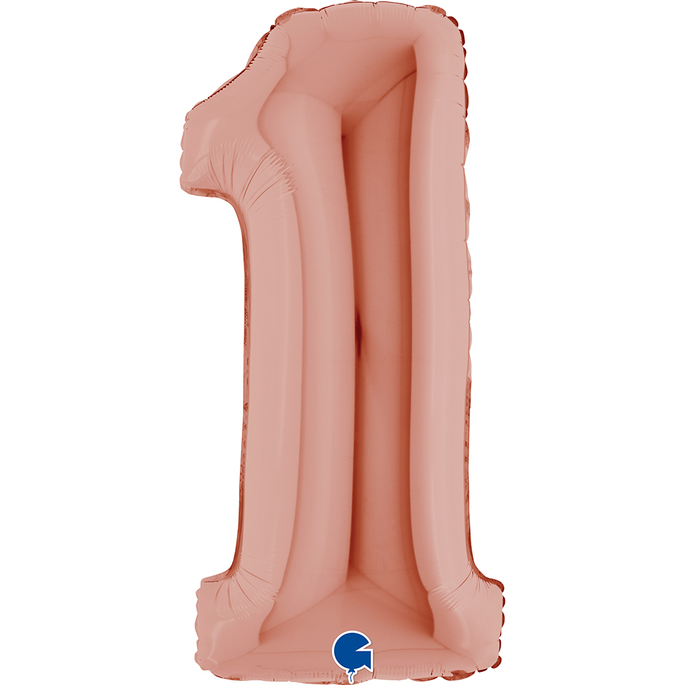 [231RG-P] Number 1 - Rose Gold - 40 inch - Grabo