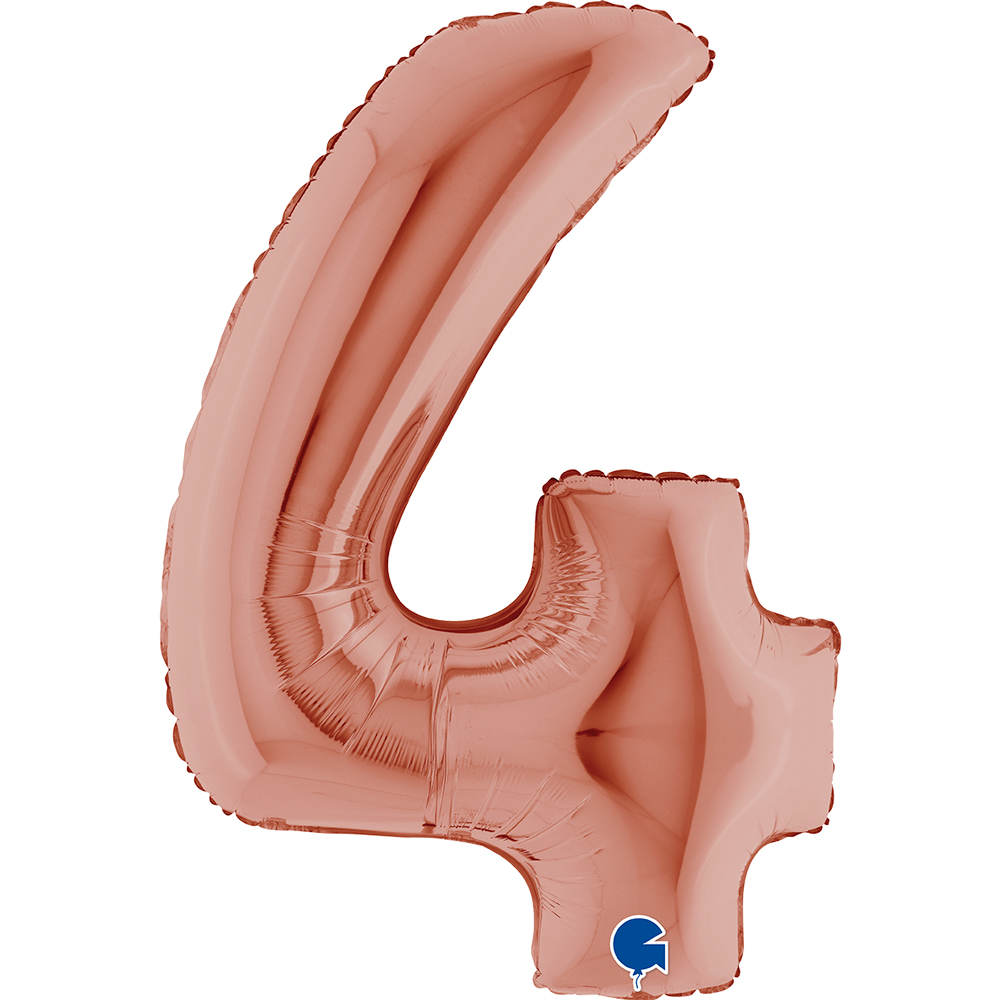 [234RG-P] Number 4 - Rose Gold - 40 inch - Grabo