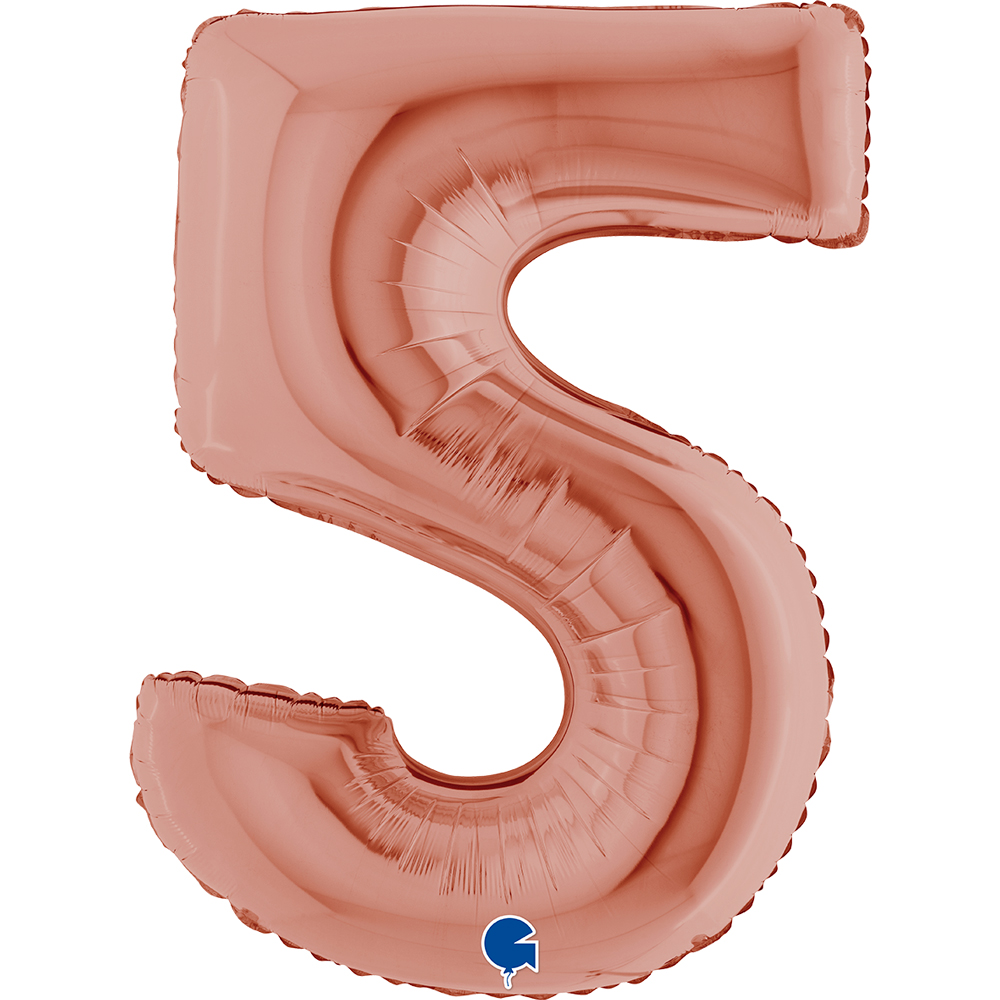 Number 5 - Rose Gold - 40 inch - Grabo