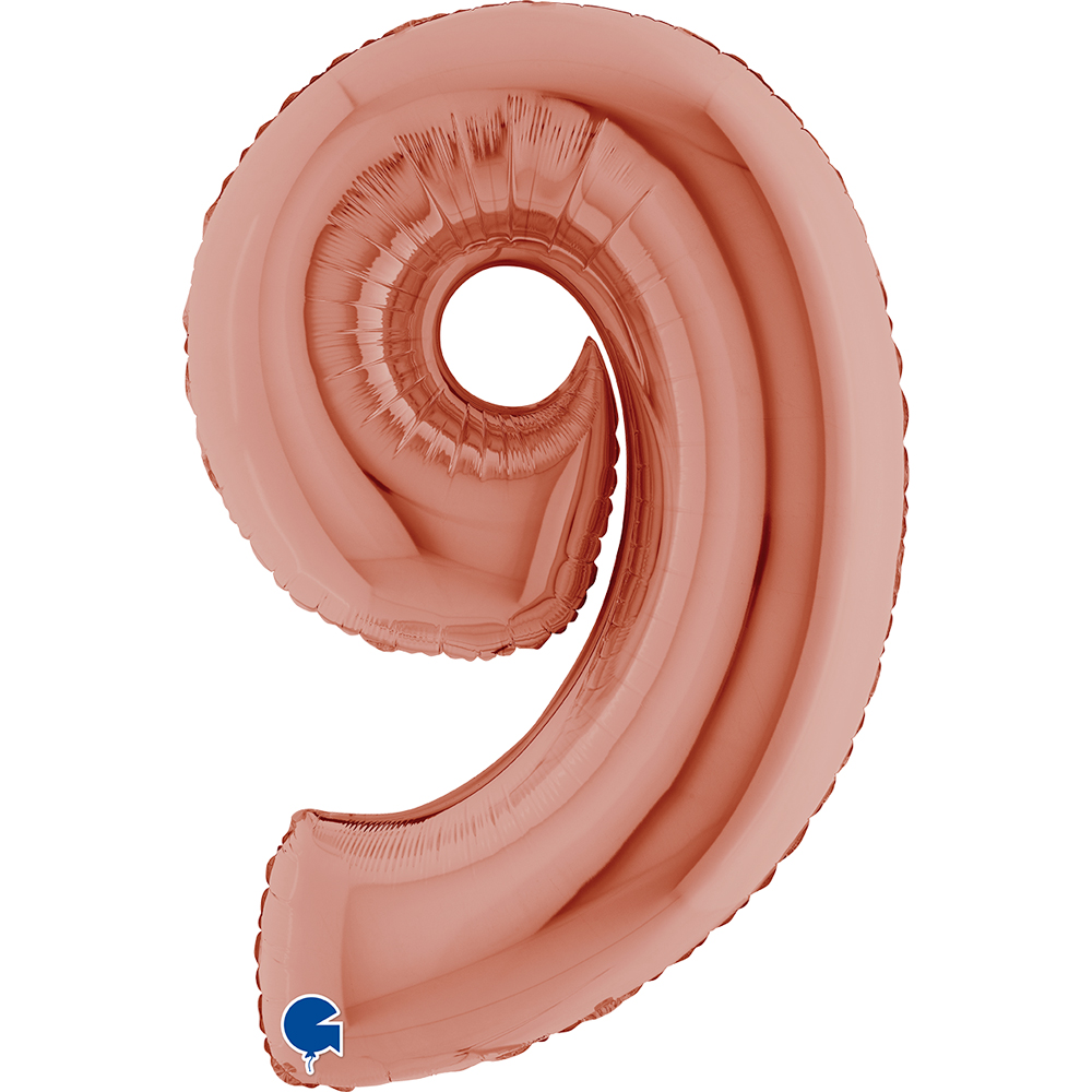 Number 9 - Rose Gold - 40 inch - Grabo