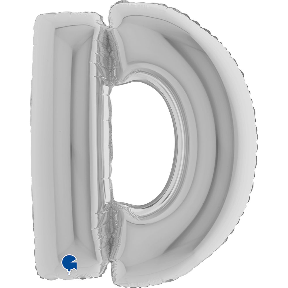 Letter D - Silver - 40 inch - Grabo