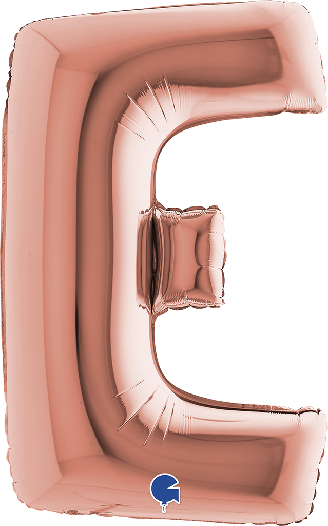 [2423RG-P] Letter E - Rose Gold - 40 inch - Grabo