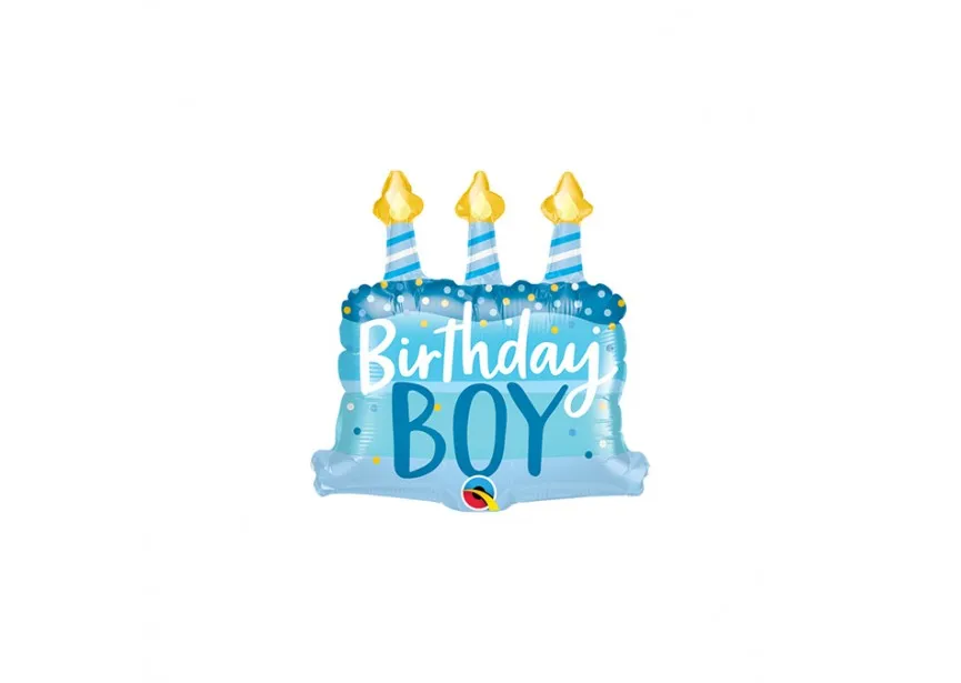 [25052] Birthday Boy - Cake - 14 inch - Qualatex