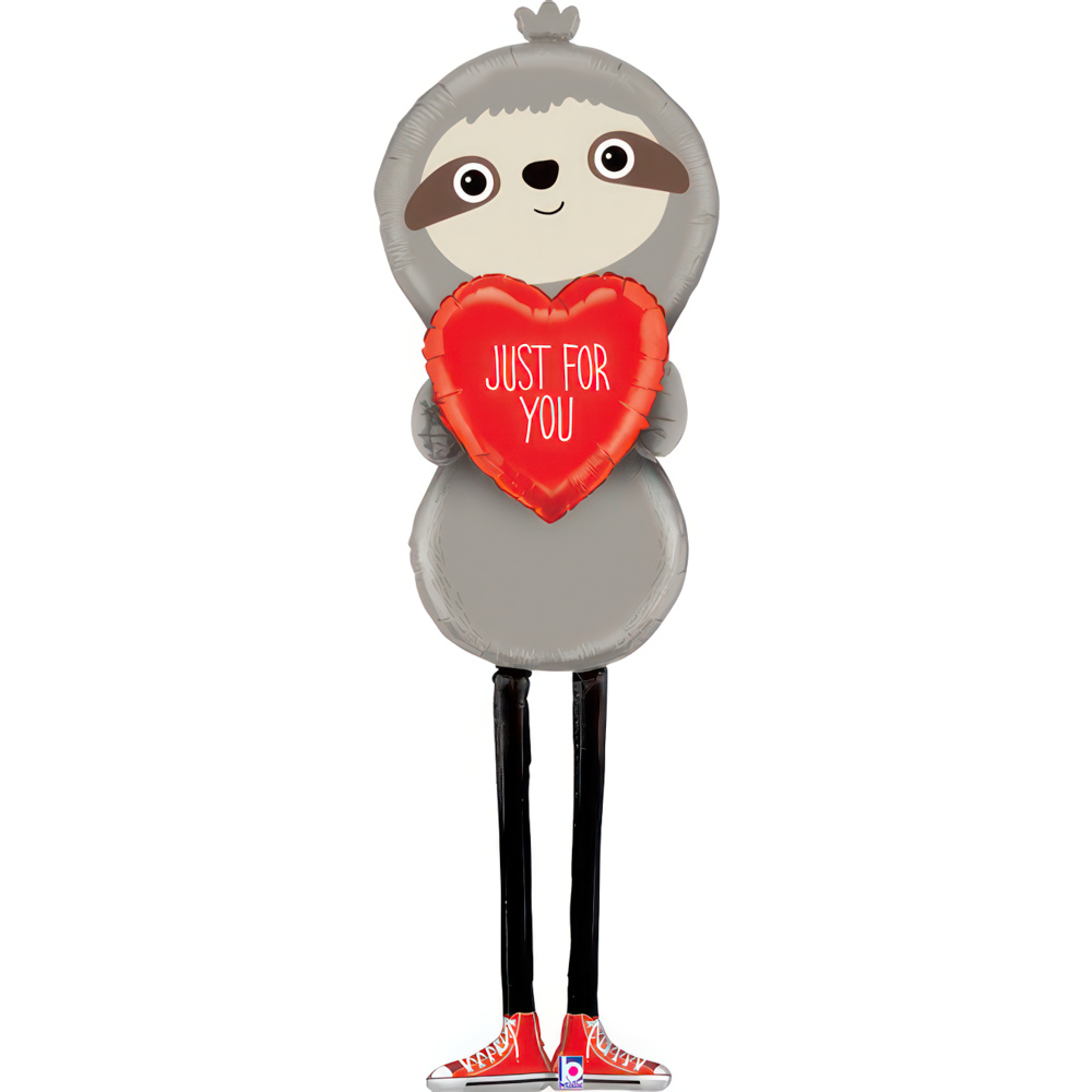 Just For You Heart Sloth - 66 inch - Betallic