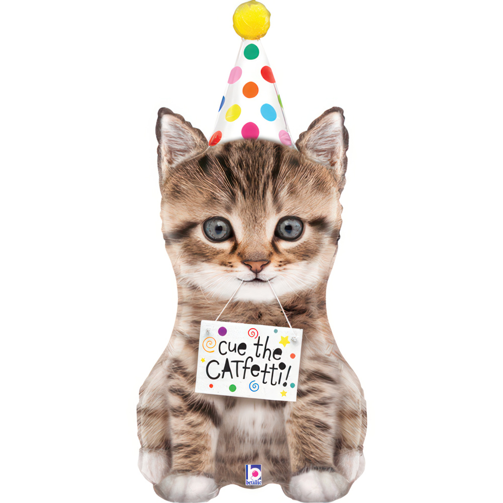 Cue The Catfetti Cat - 36 inch - Betallic