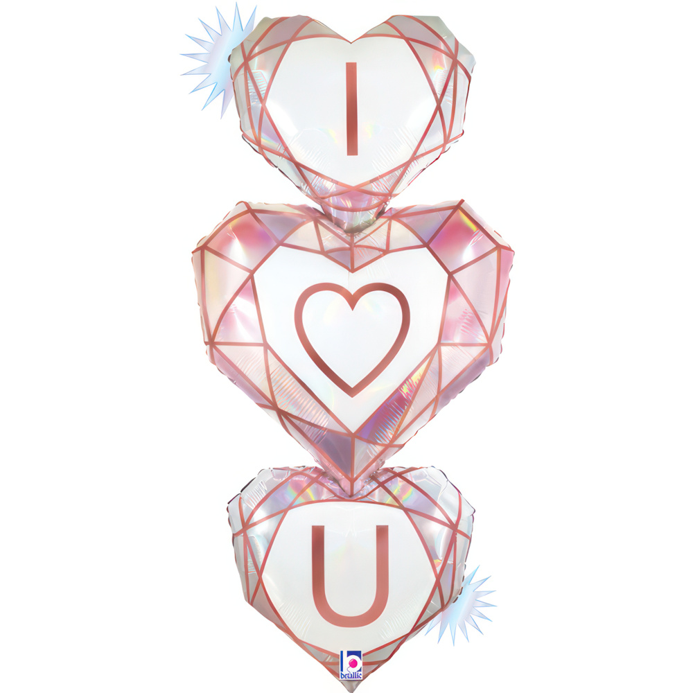 [25157RH-P] Love You Gem - Opal - 48 inch - Betallic