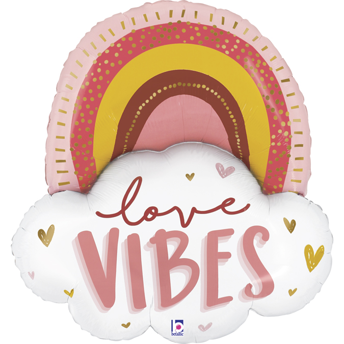 Love Vibes Boho Rainbow - 35 inch - Betallic