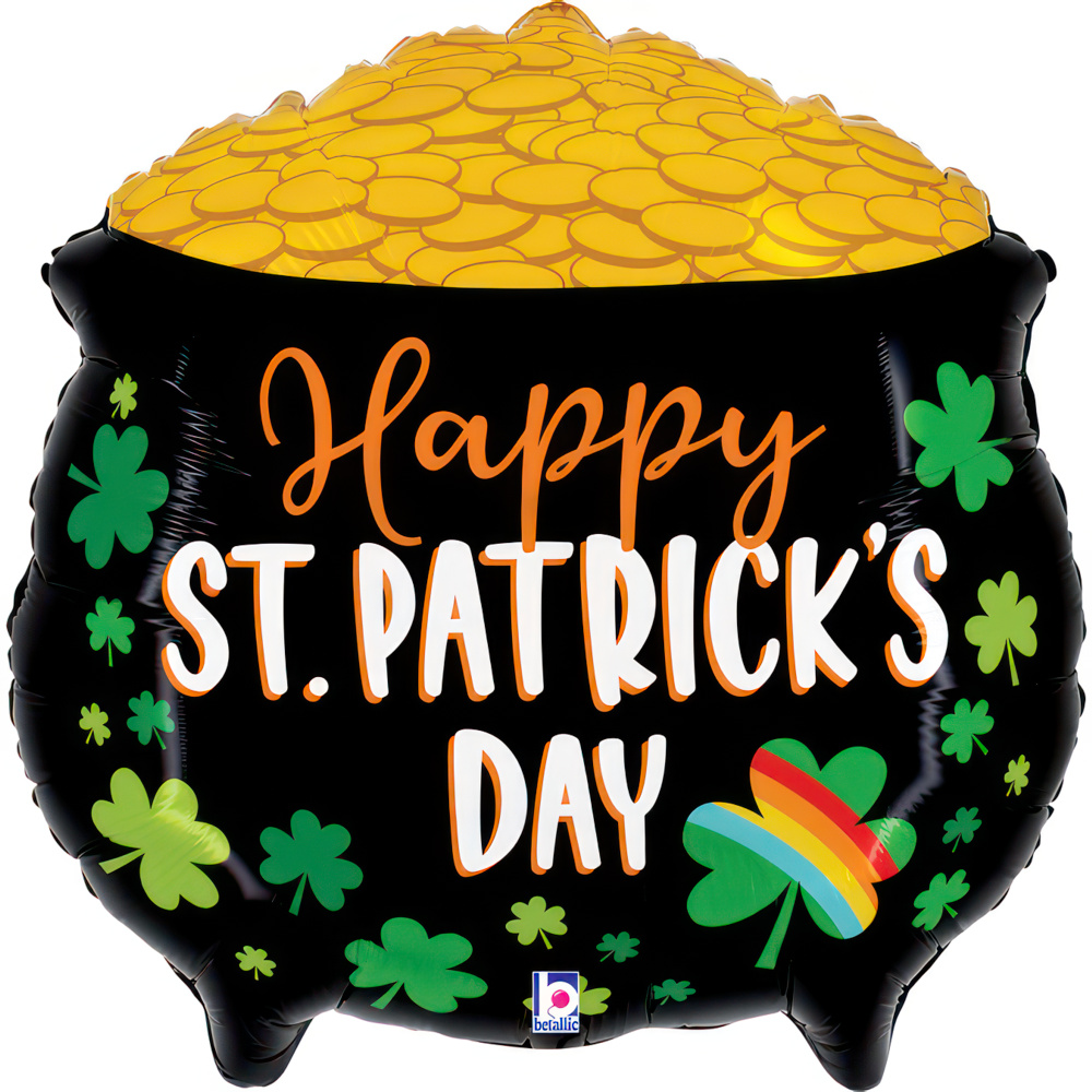 Happy St. Patrick's Day - Lucky Pot - 30 inch - Betallic
