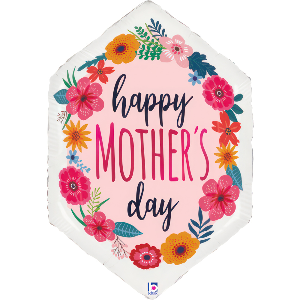 Happy Mothersday - Satin Blossoms - 30 inch - Betallic