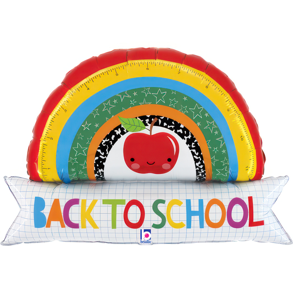 [25228-P] Back To School Rainbow - 35 inch - Betallic