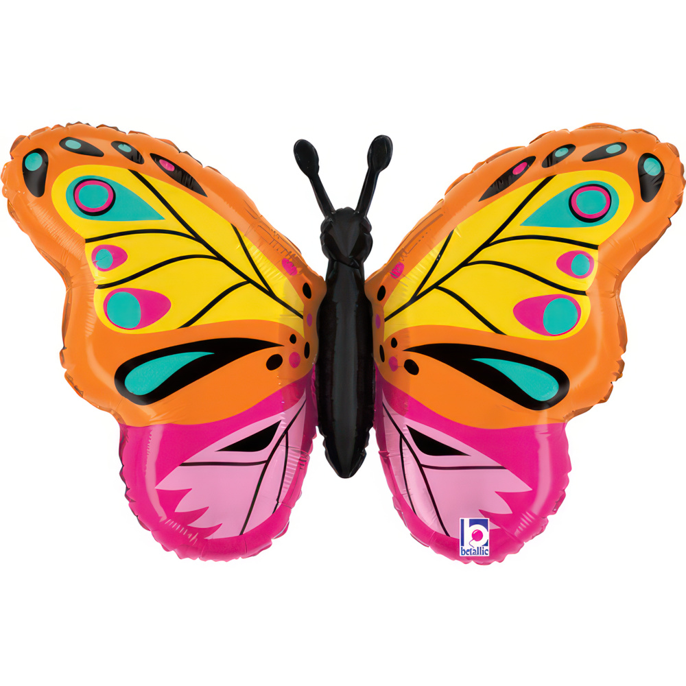 [25250-P] Colorful Butterfly - 30 inch - Betallic