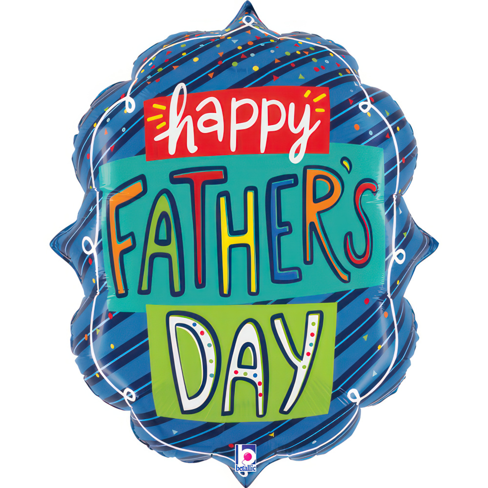 [25257-P] Father's Day - Confetti Frame - 27 inch - Betallic