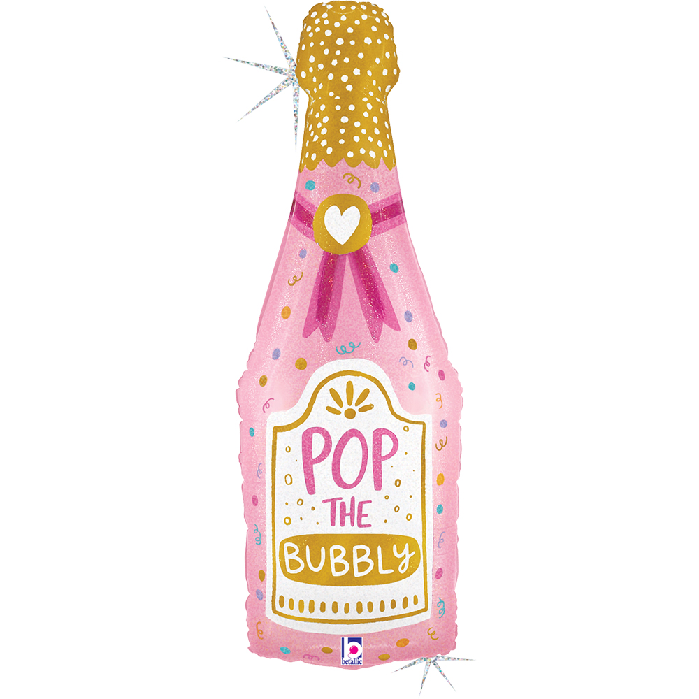 POP The Bubbly - Champagne Bottle - 37 inch - Betallic