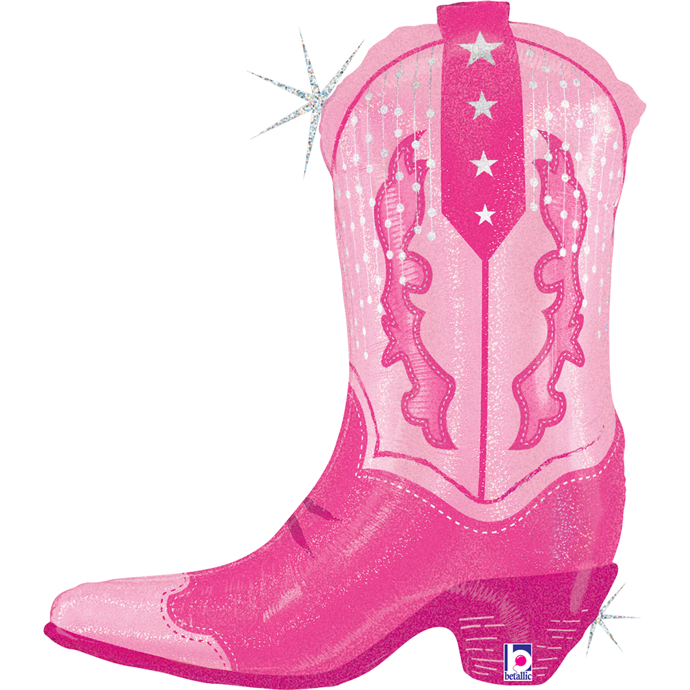 Pink Cowgirl Boot - 29 inch - Betallic