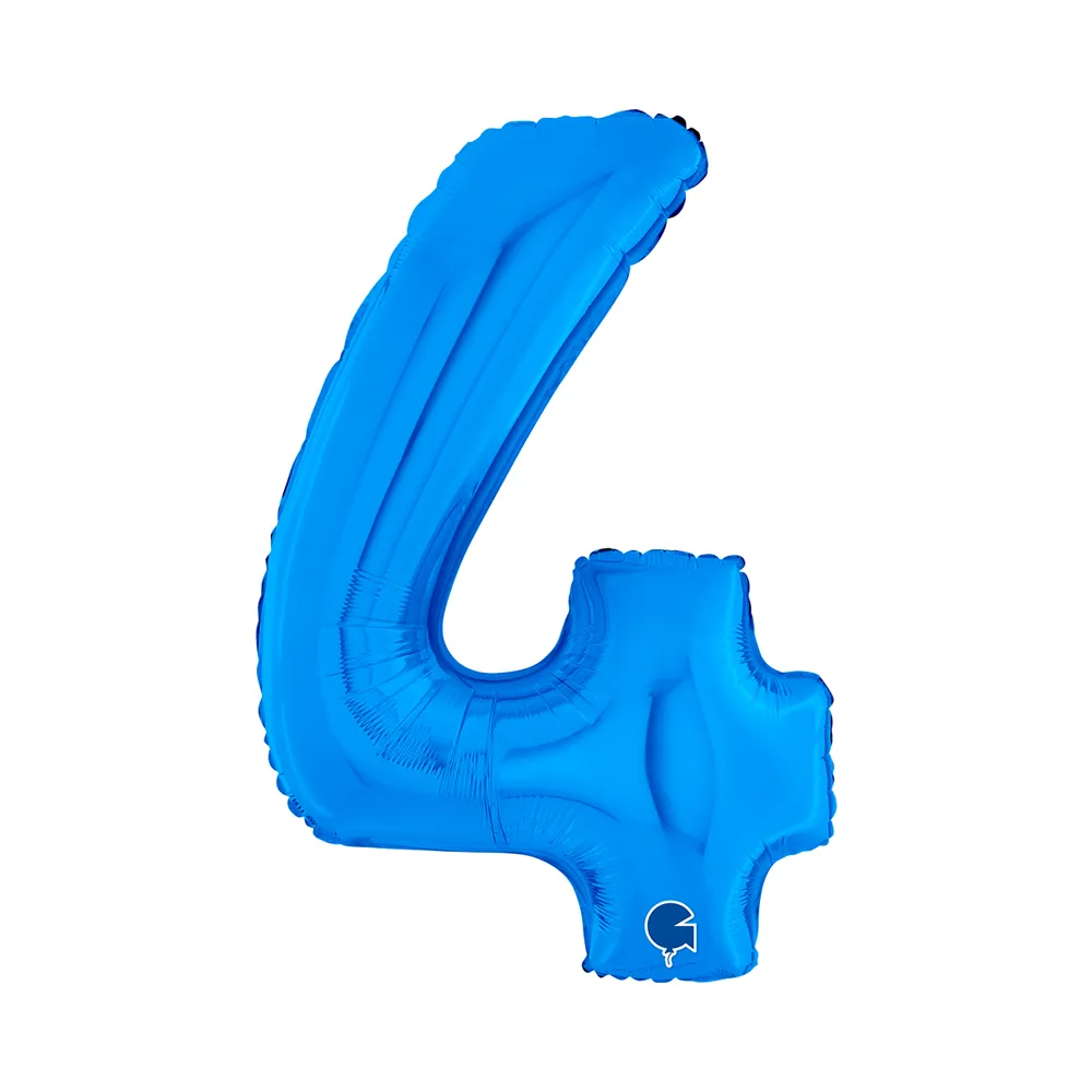[26004B-P] Number 4 - Blue - 26 inch - Grabo