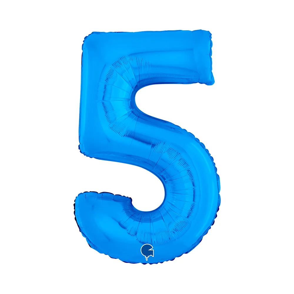 [26005B-P] Number 5 - Blue - 26 inch - Grabo