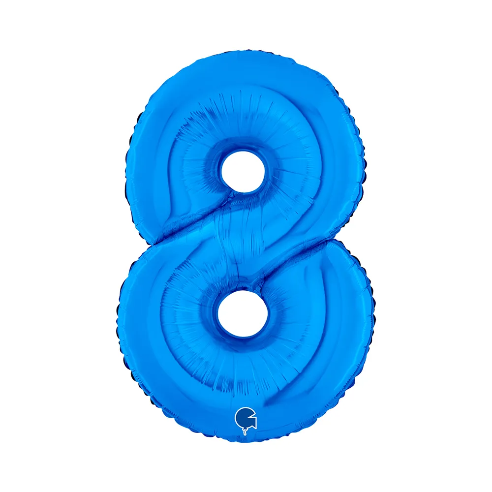 [26008B-P] Number 8 - Blue - 26 inch - Grabo
