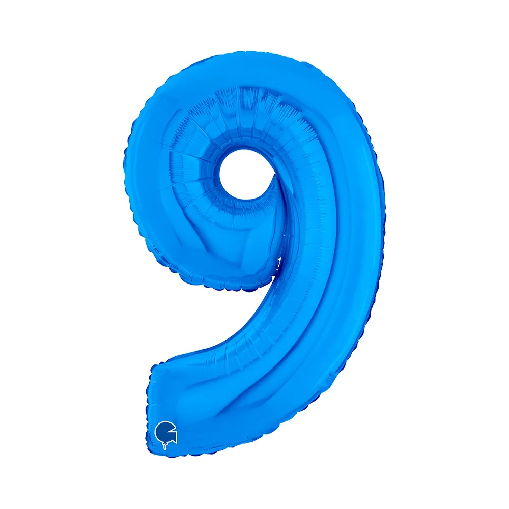 [26009B-P] Number 9 - Blue - 26 inch - Grabo